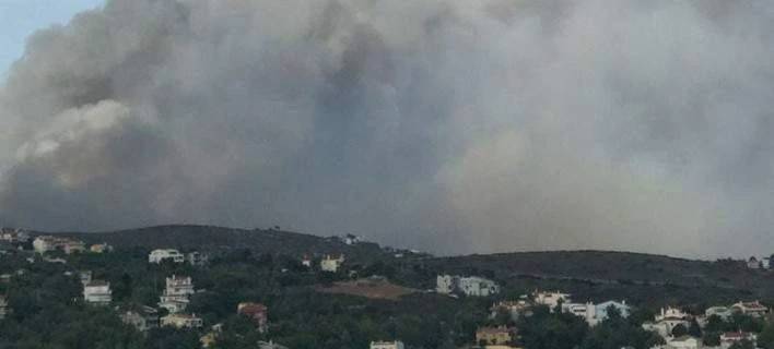 Ανεξέλεγκτη η φωτιά στην Καλλιτεχνούπολη: Εκκενώνεται ο Νέος Βουτζάς – Καίγονται σπίτια (Εικόνες)